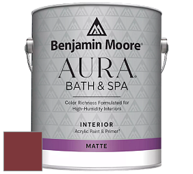 Benjamin Moore Aura 532 Bath & Spa Waterborne Interior Paint Matte Finish краска цвет NCS S 3560-R 