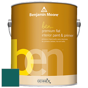 Benjamin Moore Ben W625 Premium Interior Latex Flat краска цвет NCS S 5540-B50G 