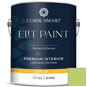 Краска COLOR SMART CS 745 ELIT PAINT глубокоматовая моющаяся краска цвет 418 Willow Springs Green