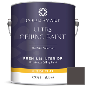 Краска COLOR SMART CS 758 ULTRA CEILING PAINT ультраматовая краска цвет 2130-10 Black Bean Soup