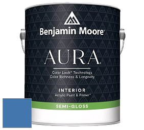 Benjamin Moore Aura 528 Waterborne Interior Semi-gloss Finish краска цвет NCS S 3050-R80B 
