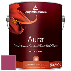 Benjamin Moore Aura 526 Waterborne Interior Satin Finish покрытие цвет NCS S 2065-R20B 