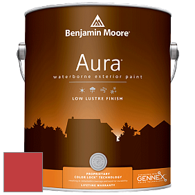Benjamin Moore Aura 634 Waterborne Exterior Low Lustre Finish краска цвет 2009-10 Redstone