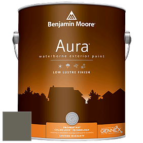 Benjamin Moore Aura 634 Waterborne Exterior Low Lustre Finish краска цвет 2138-30 Mohegan Sage