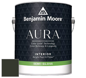 Benjamin Moore Aura 528 Waterborne Interior Semi-gloss Finish краска цвет RAL 6008 