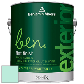 Benjamin Moore Ben 541 Waterborne Exterior Flat Finish краска цвет 2044-60 Crystal Clear