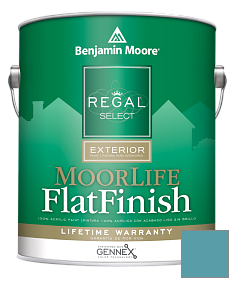 Краска Regal Select Exterior Paint-MoorLife Flat Finish (W105) цвет 748 Blue Toile