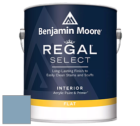 Benjamin Moore 547 Regal Select Waterborne Interior Flat Finish краска цвет 838 Denim Wash