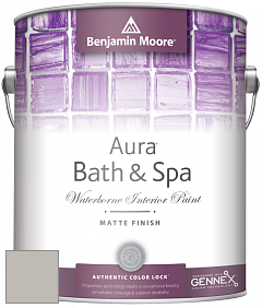 Benjamin Moore Aura 532 Bath & Spa Waterborne Interior Paint Matte Finish краска цвет NCS S 2502-Y50R 