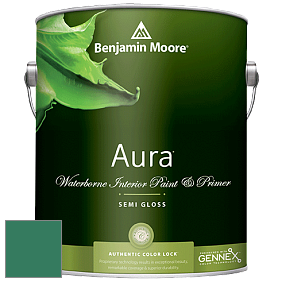 Краска Aura Waterborne Interior Semi-gloss Finish (528) цвет 2043-20 Ming Jade
