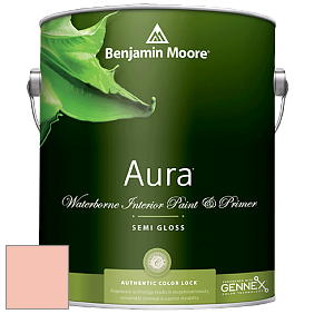 Краска Aura Waterborne Interior Semi-gloss Finish (528) цвет 2169-50 Malibu Peach