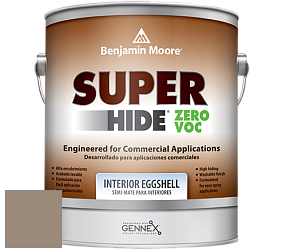 Краска Benjamin Moore 357. Super Hide Zero Voc Interior Eggshell краска цвет 986 Smoky Ash