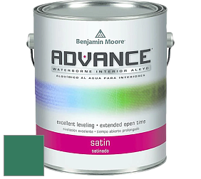 Краска Benjamin Moore 792. Advance Interior Paint-Satin эмаль цвет 2043-20 Ming Jade