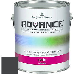 Краска Benjamin Moore 792. Advance Interior Paint-Satin эмаль цвет 2131-10 Black Satin