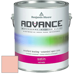 Краска Benjamin Moore 792. Advance Interior Paint-Satin эмаль цвет 2169-50 Malibu Peach
