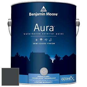 Краска Aura Waterborne Exterior Semi-Gloss Finish (632) цвет 2131-10 Black Satin
