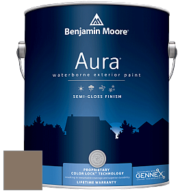 Краска Aura Waterborne Exterior Semi-Gloss Finish (632) цвет 999 Rustic Taupe