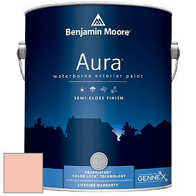 Краска Aura Waterborne Exterior Semi-Gloss Finish (632) цвет 2169-50 Malibu Peach