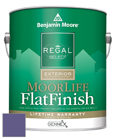 Краска Regal Select Exterior Paint-MoorLife Flat Finish (W105) цвет 1400 Your Majesty