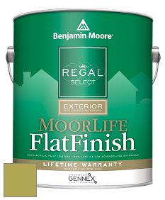 Краска Regal Select Exterior Paint-MoorLife Flat Finish (W105) цвет 2146-30 Split Pea