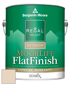 Краска Regal Select Exterior Paint-MoorLife Flat Finish (W105) цвет 2162-60 Mystic Beige
