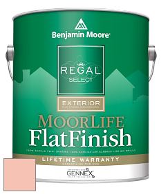 Краска Regal Select Exterior Paint-MoorLife Flat Finish (W105) цвет 2169-50 Malibu Peach