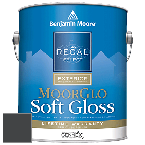 Краска Regal Select Exterior Paint-Moor GloSoft Gloss Finish (W096) цвет 2131-10 Black Satin