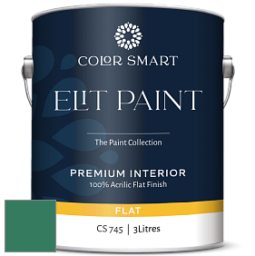 Краска COLOR SMART CS 745 ELIT PAINT глубокоматовая моющаяся краска цвет 2043-20 Ming Jade