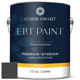 Краска COLOR SMART CS 745 ELIT PAINT глубокоматовая моющаяся краска цвет 2131-10 Black Satin