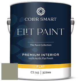 Краска COLOR SMART CS 745 ELIT PAINT глубокоматовая моющаяся краска цвет 474 Mistletoe