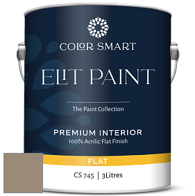 Краска COLOR SMART CS 745 ELIT PAINT глубокоматовая моющаяся краска цвет 986 Smoky Ash