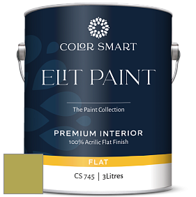 Краска COLOR SMART CS 745 ELIT PAINT глубокоматовая моющаяся краска цвет 2146-30 Split Pea