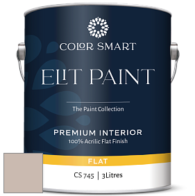 Краска COLOR SMART CS 745 ELIT PAINT глубокоматовая моющаяся краска цвет 990 Hampshire Taupe