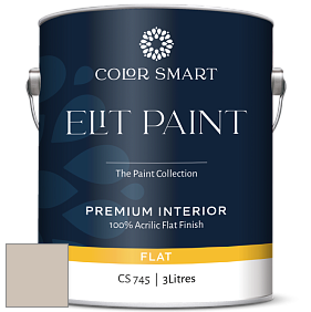 Краска COLOR SMART CS 745 ELIT PAINT глубокоматовая моющаяся краска цвет 983 Smokey Taupe