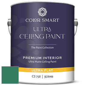Краска COLOR SMART CS 758 ULTRA CEILING PAINT ультраматовая краска цвет 2043-20 Ming Jade