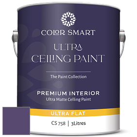 Краска COLOR SMART CS 758 ULTRA CEILING PAINT ультраматовая краска цвет 2071-20 Gentle Violet