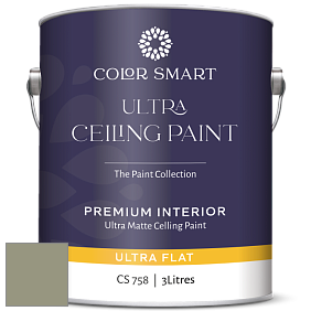 Краска COLOR SMART CS 758 ULTRA CEILING PAINT ультраматовая краска цвет 474 Mistletoe