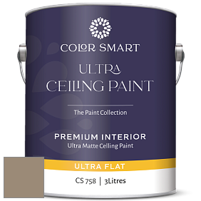 Краска COLOR SMART CS 758 ULTRA CEILING PAINT ультраматовая краска цвет 986 Smoky Ash