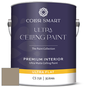 Краска COLOR SMART CS 758 ULTRA CEILING PAINT ультраматовая краска цвет 978 Raccoon Hollow