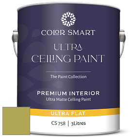 Краска COLOR SMART CS 758 ULTRA CEILING PAINT ультраматовая краска цвет 2146-30 Split Pea
