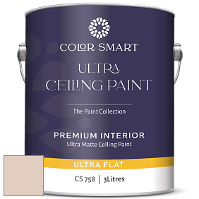 Краска COLOR SMART CS 758 ULTRA CEILING PAINT ультраматовая краска цвет 2164-60 Soft Satin