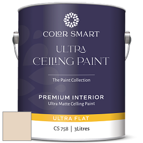Краска COLOR SMART CS 758 ULTRA CEILING PAINT ультраматовая краска цвет 2162-60 Mystic Beige
