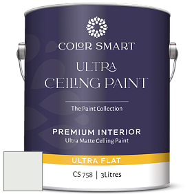 Краска COLOR SMART CS 758 ULTRA CEILING PAINT ультраматовая краска цвет 2139-70 White Ice