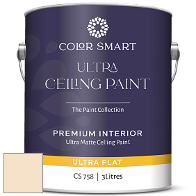 Краска COLOR SMART CS 758 ULTRA CEILING PAINT ультраматовая краска цвет 2160-60 Kansas Grain