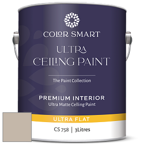 Краска COLOR SMART CS 758 ULTRA CEILING PAINT ультраматовая краска цвет 984 Stone Hearth