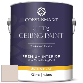 Краска COLOR SMART CS 758 ULTRA CEILING PAINT ультраматовая краска цвет 988 Frosted Toffee