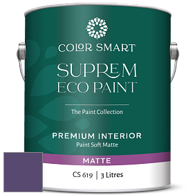 Краска COLOR SMART CS 619 SUPREM ECO PAINT матовая краска цвет 2071-20 Gentle Violet