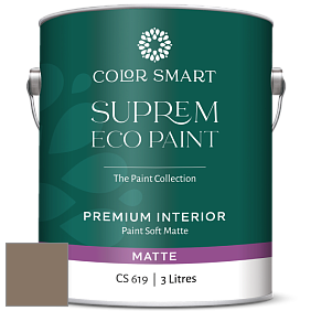 Краска COLOR SMART CS 619 SUPREM ECO PAINT матовая краска цвет 999 Rustic Taupe