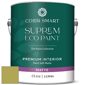 Краска COLOR SMART CS 619 SUPREM ECO PAINT матовая краска цвет 2146-30 Split Pea