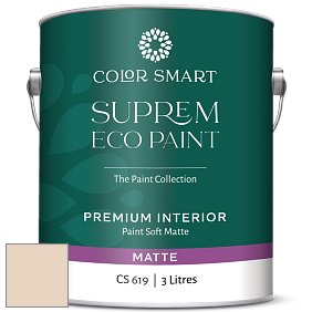 Краска COLOR SMART CS 619 SUPREM ECO PAINT матовая краска цвет 2162-60 Mystic Beige